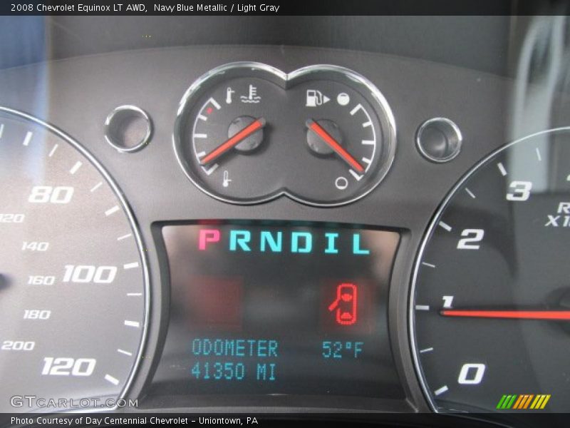 Navy Blue Metallic / Light Gray 2008 Chevrolet Equinox LT AWD