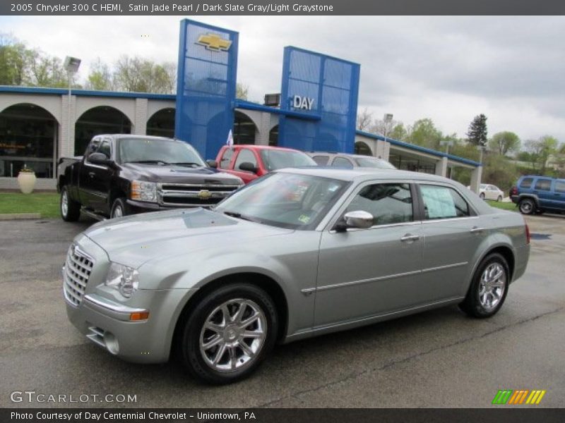 Satin Jade Pearl / Dark Slate Gray/Light Graystone 2005 Chrysler 300 C HEMI