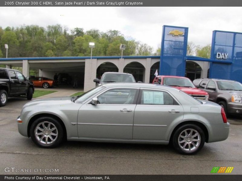 Satin Jade Pearl / Dark Slate Gray/Light Graystone 2005 Chrysler 300 C HEMI