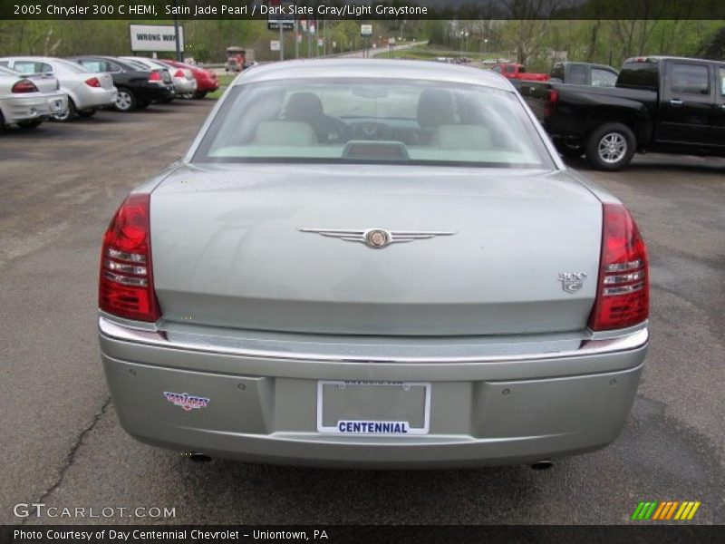 Satin Jade Pearl / Dark Slate Gray/Light Graystone 2005 Chrysler 300 C HEMI