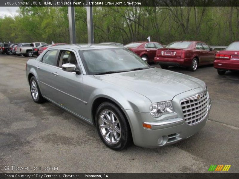 Satin Jade Pearl / Dark Slate Gray/Light Graystone 2005 Chrysler 300 C HEMI