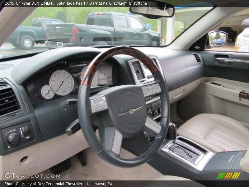 Satin Jade Pearl / Dark Slate Gray/Light Graystone 2005 Chrysler 300 C HEMI