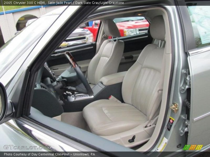 Satin Jade Pearl / Dark Slate Gray/Light Graystone 2005 Chrysler 300 C HEMI