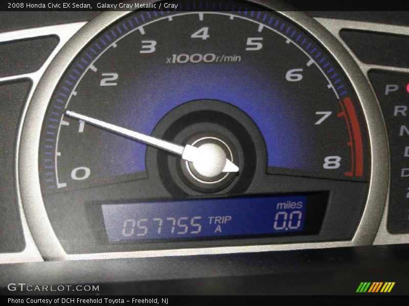 Galaxy Gray Metallic / Gray 2008 Honda Civic EX Sedan