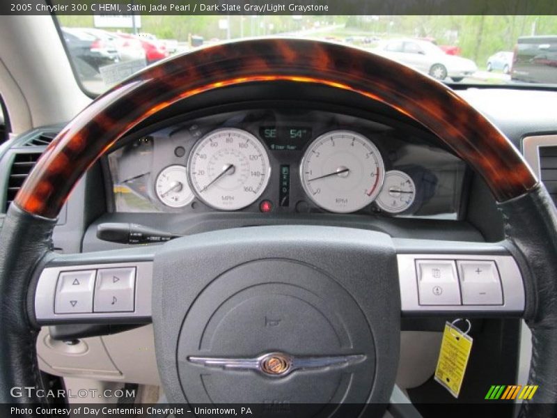 Satin Jade Pearl / Dark Slate Gray/Light Graystone 2005 Chrysler 300 C HEMI