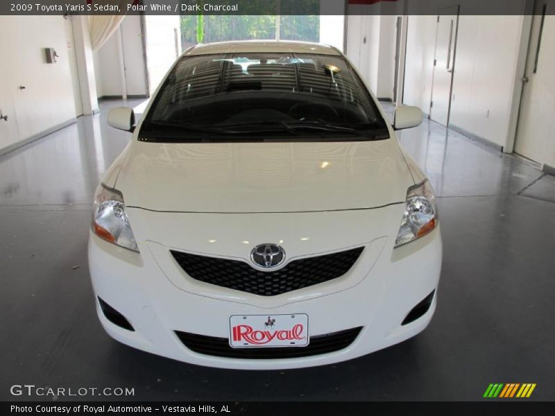 Polar White / Dark Charcoal 2009 Toyota Yaris S Sedan
