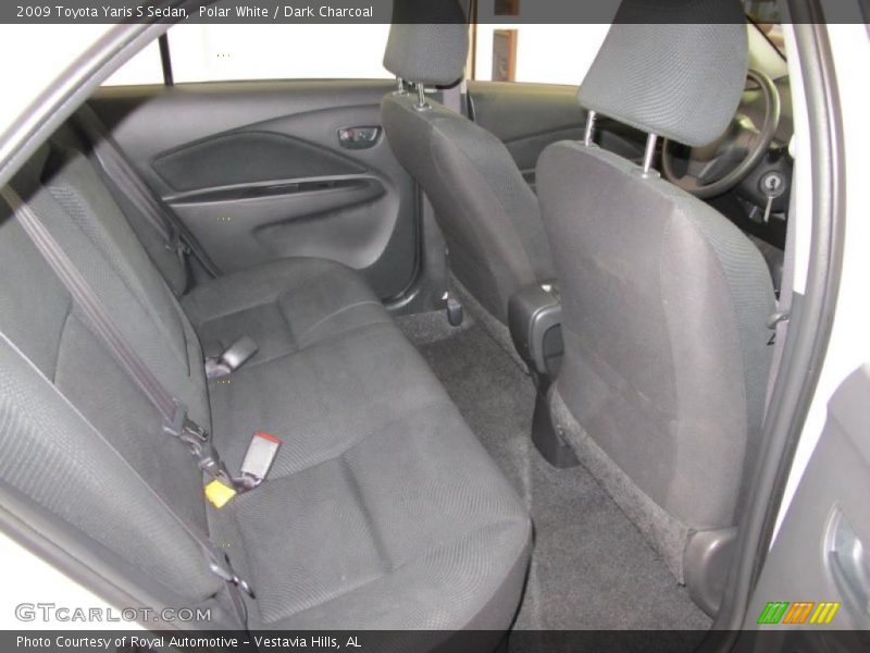 Polar White / Dark Charcoal 2009 Toyota Yaris S Sedan