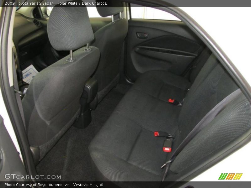 Polar White / Dark Charcoal 2009 Toyota Yaris S Sedan