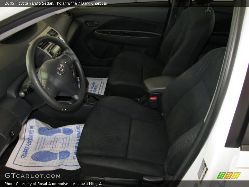 Polar White / Dark Charcoal 2009 Toyota Yaris S Sedan