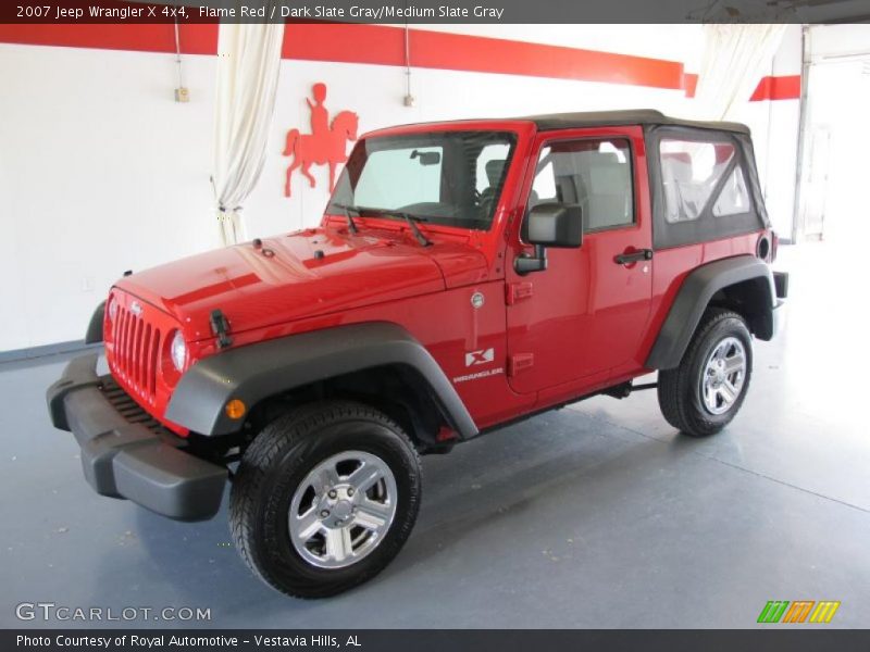 Flame Red / Dark Slate Gray/Medium Slate Gray 2007 Jeep Wrangler X 4x4