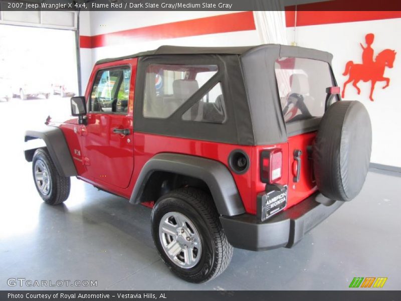Flame Red / Dark Slate Gray/Medium Slate Gray 2007 Jeep Wrangler X 4x4
