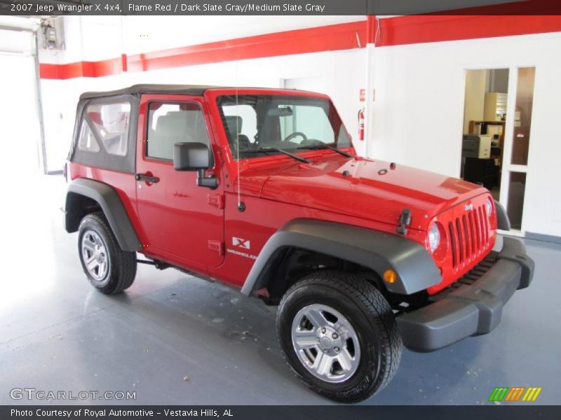 Flame Red / Dark Slate Gray/Medium Slate Gray 2007 Jeep Wrangler X 4x4