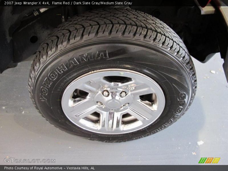 Flame Red / Dark Slate Gray/Medium Slate Gray 2007 Jeep Wrangler X 4x4