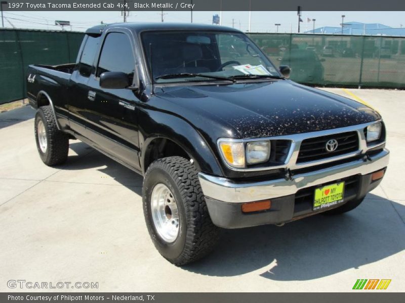 Black Metallic / Grey 1997 Toyota Tacoma Extended Cab 4x4