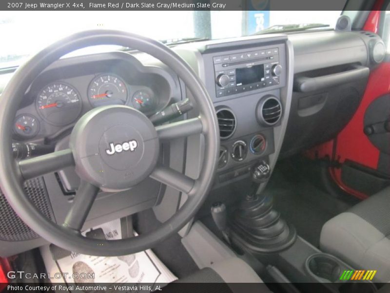 Flame Red / Dark Slate Gray/Medium Slate Gray 2007 Jeep Wrangler X 4x4
