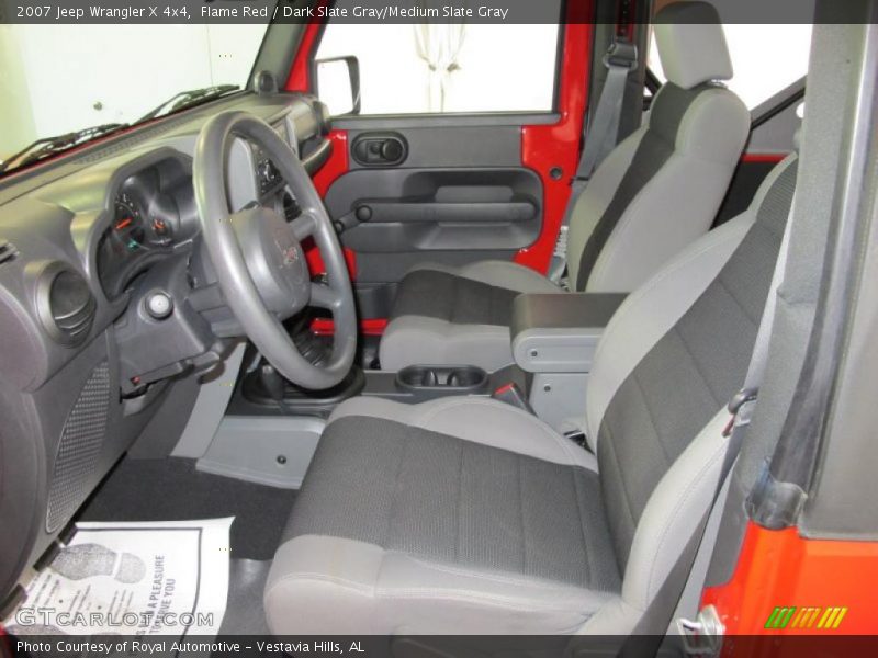 Flame Red / Dark Slate Gray/Medium Slate Gray 2007 Jeep Wrangler X 4x4