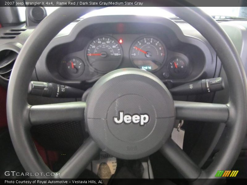 Flame Red / Dark Slate Gray/Medium Slate Gray 2007 Jeep Wrangler X 4x4