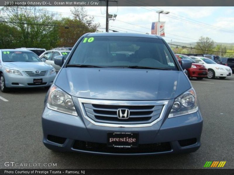 Ocean Mist Metallic / Gray 2010 Honda Odyssey EX-L