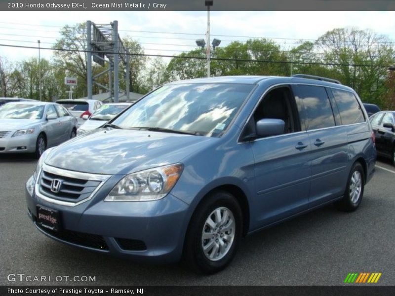 Ocean Mist Metallic / Gray 2010 Honda Odyssey EX-L
