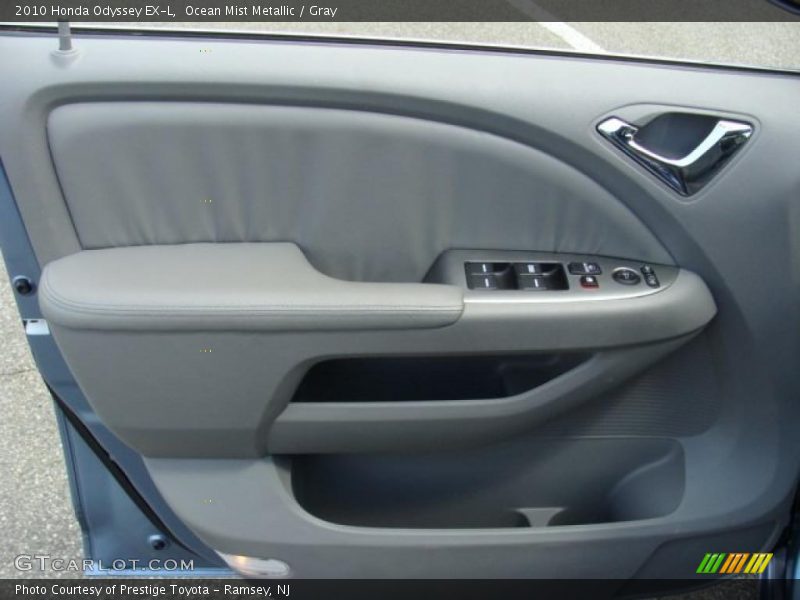 Ocean Mist Metallic / Gray 2010 Honda Odyssey EX-L