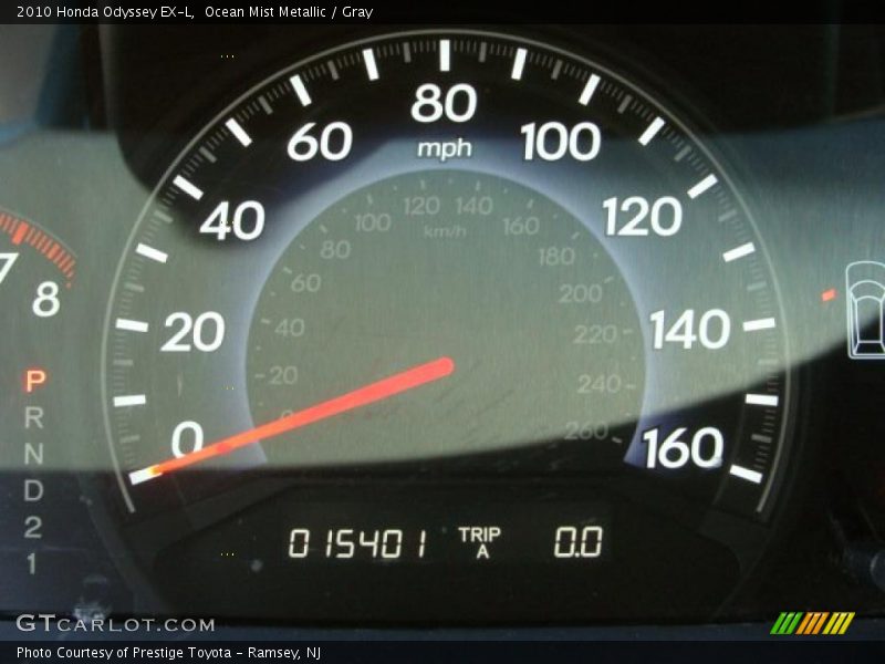 Ocean Mist Metallic / Gray 2010 Honda Odyssey EX-L