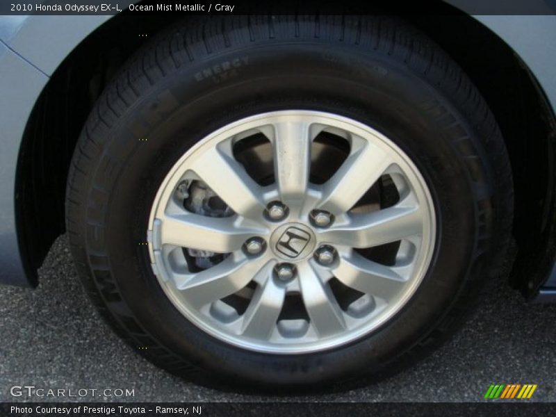 Ocean Mist Metallic / Gray 2010 Honda Odyssey EX-L