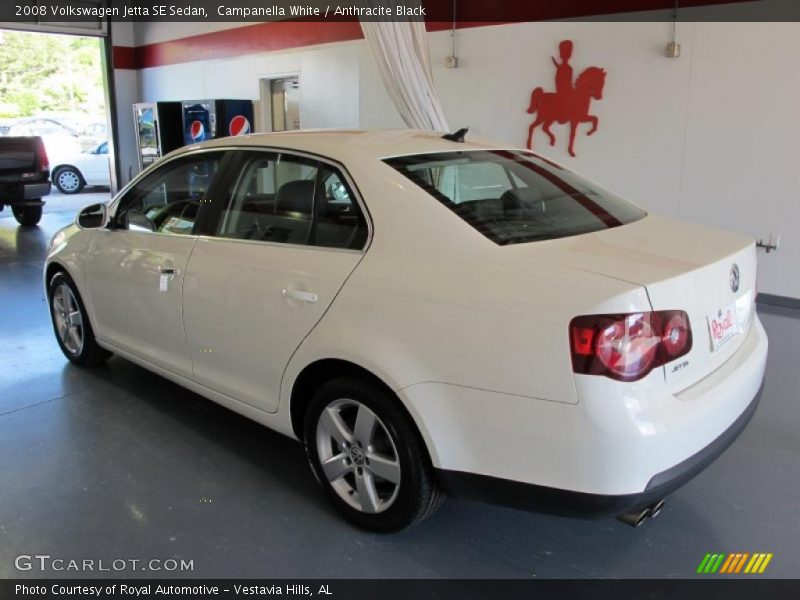 Campanella White / Anthracite Black 2008 Volkswagen Jetta SE Sedan