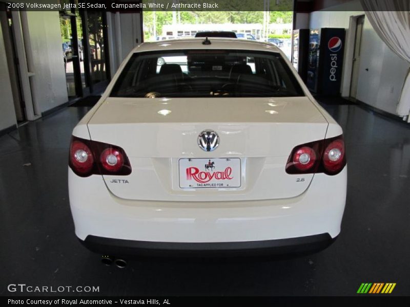 Campanella White / Anthracite Black 2008 Volkswagen Jetta SE Sedan