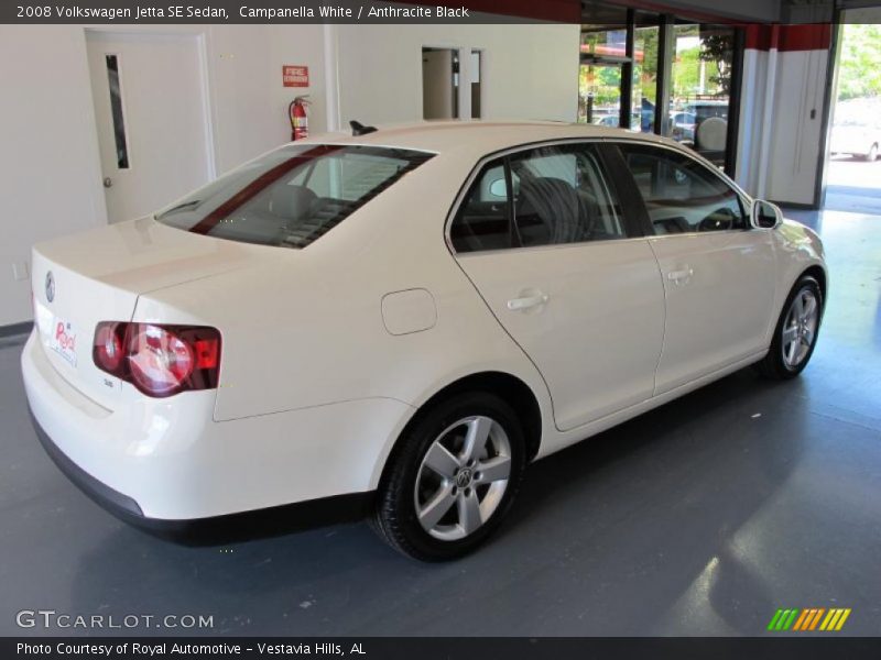 Campanella White / Anthracite Black 2008 Volkswagen Jetta SE Sedan