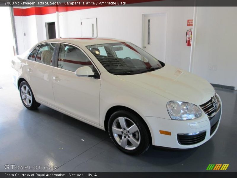 Campanella White / Anthracite Black 2008 Volkswagen Jetta SE Sedan