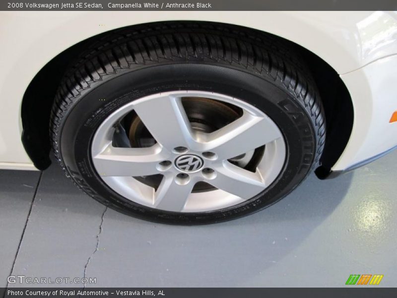 Campanella White / Anthracite Black 2008 Volkswagen Jetta SE Sedan