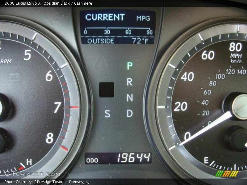 Obsidian Black / Cashmere 2008 Lexus ES 350
