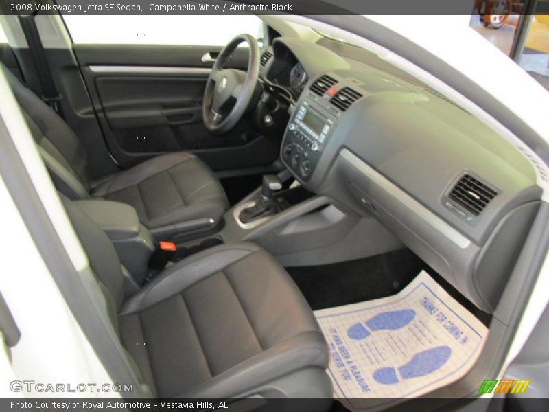 Campanella White / Anthracite Black 2008 Volkswagen Jetta SE Sedan