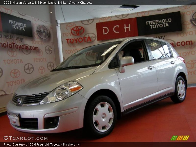 Brilliant Silver / Charcoal 2008 Nissan Versa 1.8 S Hatchback