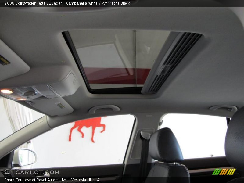 Campanella White / Anthracite Black 2008 Volkswagen Jetta SE Sedan