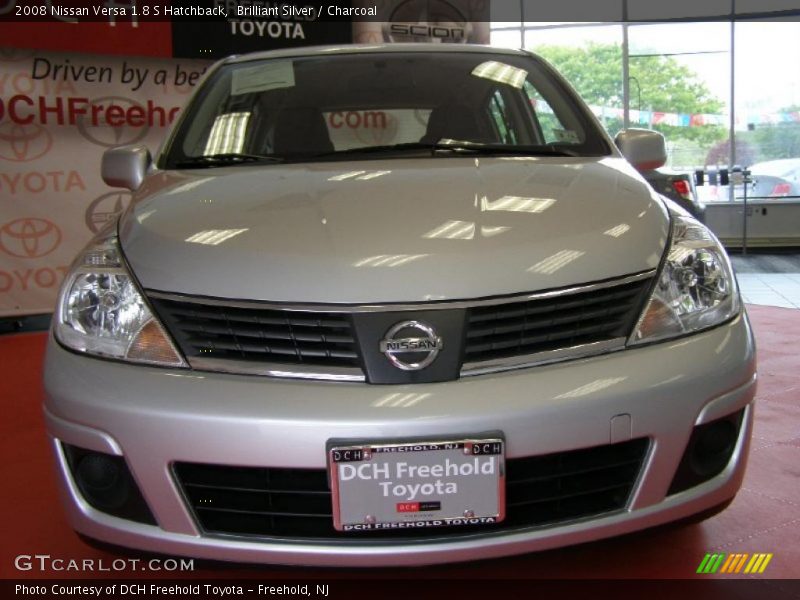 Brilliant Silver / Charcoal 2008 Nissan Versa 1.8 S Hatchback