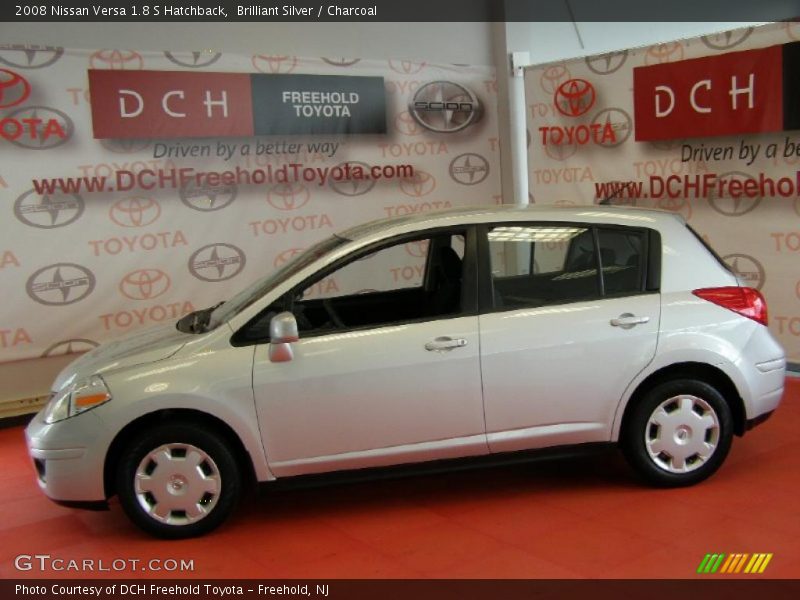 Brilliant Silver / Charcoal 2008 Nissan Versa 1.8 S Hatchback