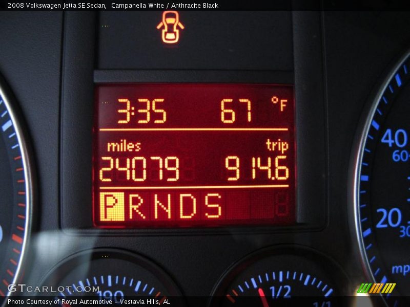 Campanella White / Anthracite Black 2008 Volkswagen Jetta SE Sedan