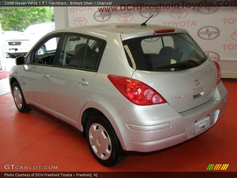 Brilliant Silver / Charcoal 2008 Nissan Versa 1.8 S Hatchback