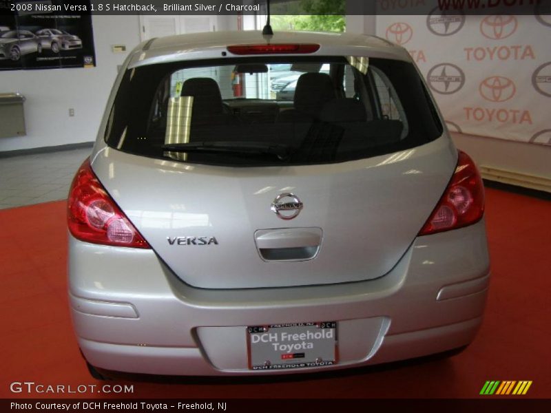 Brilliant Silver / Charcoal 2008 Nissan Versa 1.8 S Hatchback