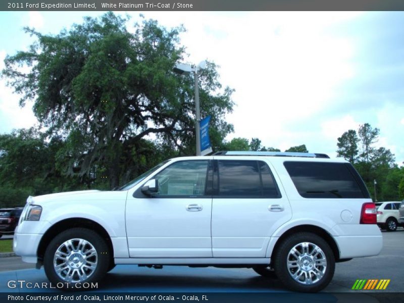 White Platinum Tri-Coat / Stone 2011 Ford Expedition Limited