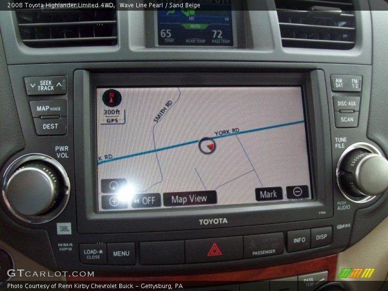 Wave Line Pearl / Sand Beige 2008 Toyota Highlander Limited 4WD