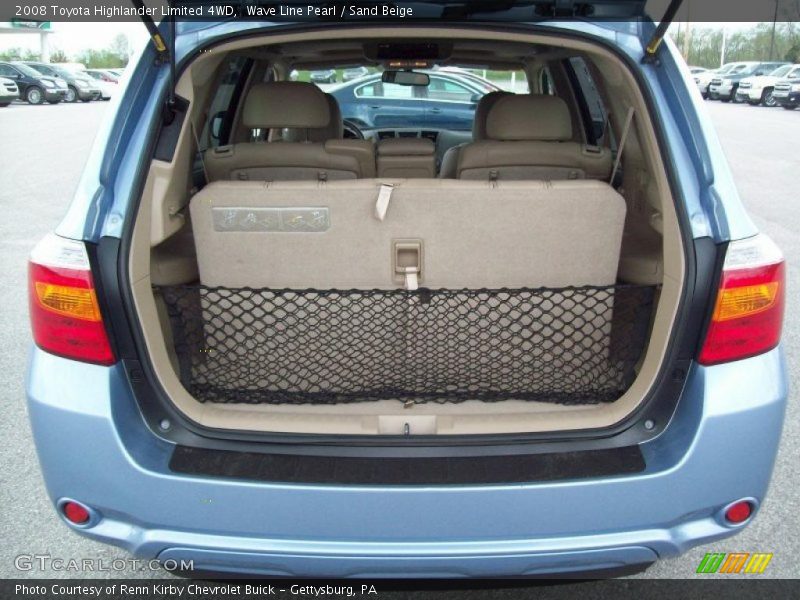 Wave Line Pearl / Sand Beige 2008 Toyota Highlander Limited 4WD