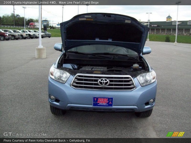 Wave Line Pearl / Sand Beige 2008 Toyota Highlander Limited 4WD