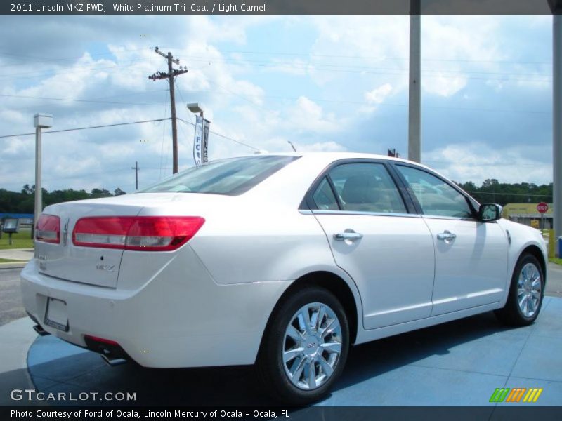 White Platinum Tri-Coat / Light Camel 2011 Lincoln MKZ FWD