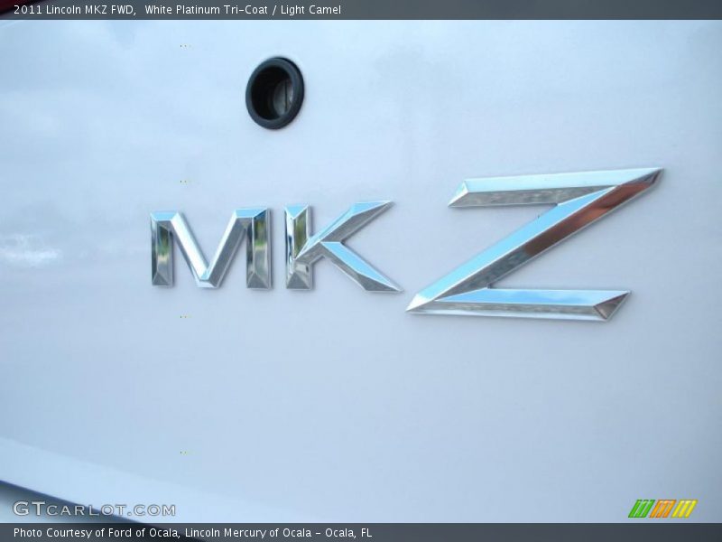 White Platinum Tri-Coat / Light Camel 2011 Lincoln MKZ FWD