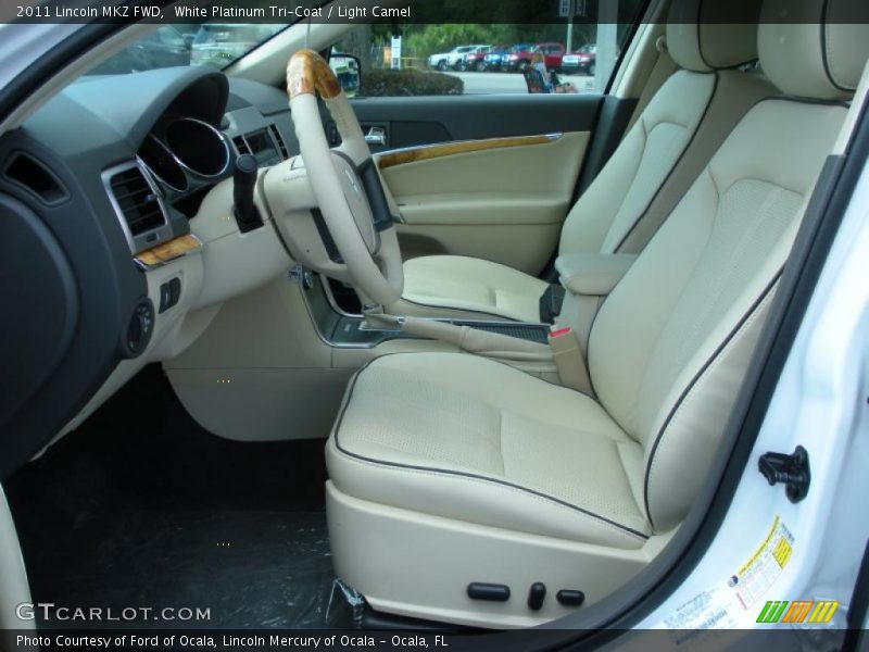White Platinum Tri-Coat / Light Camel 2011 Lincoln MKZ FWD