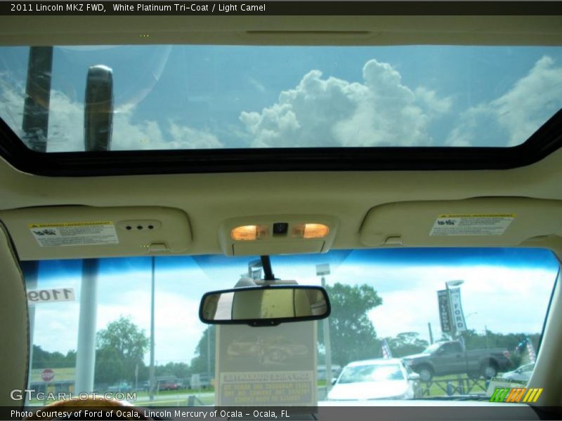 White Platinum Tri-Coat / Light Camel 2011 Lincoln MKZ FWD