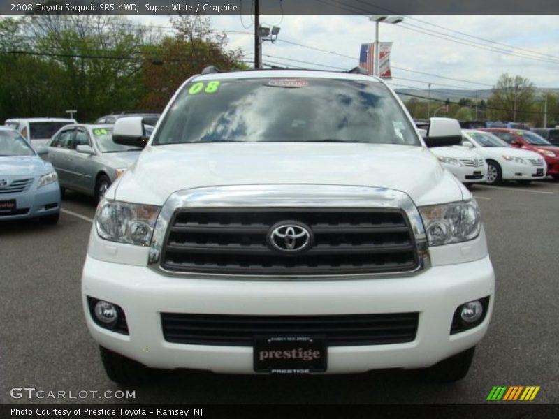 Super White / Graphite 2008 Toyota Sequoia SR5 4WD