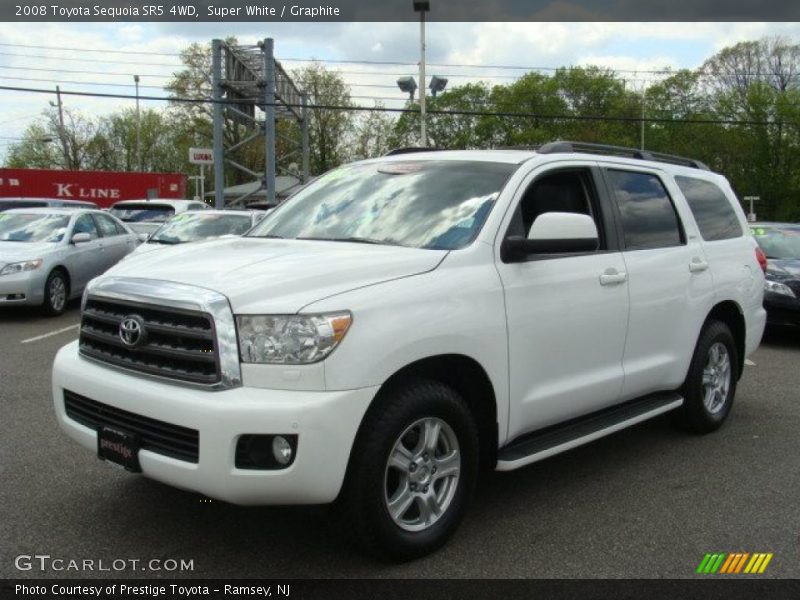 Super White / Graphite 2008 Toyota Sequoia SR5 4WD